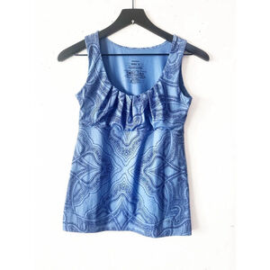 Patagonia Blue Paisley Tank Top Women's XS